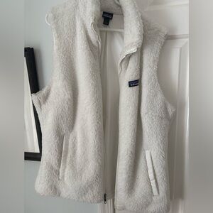 Patagonia Los Gatos Fleece Vest, white L